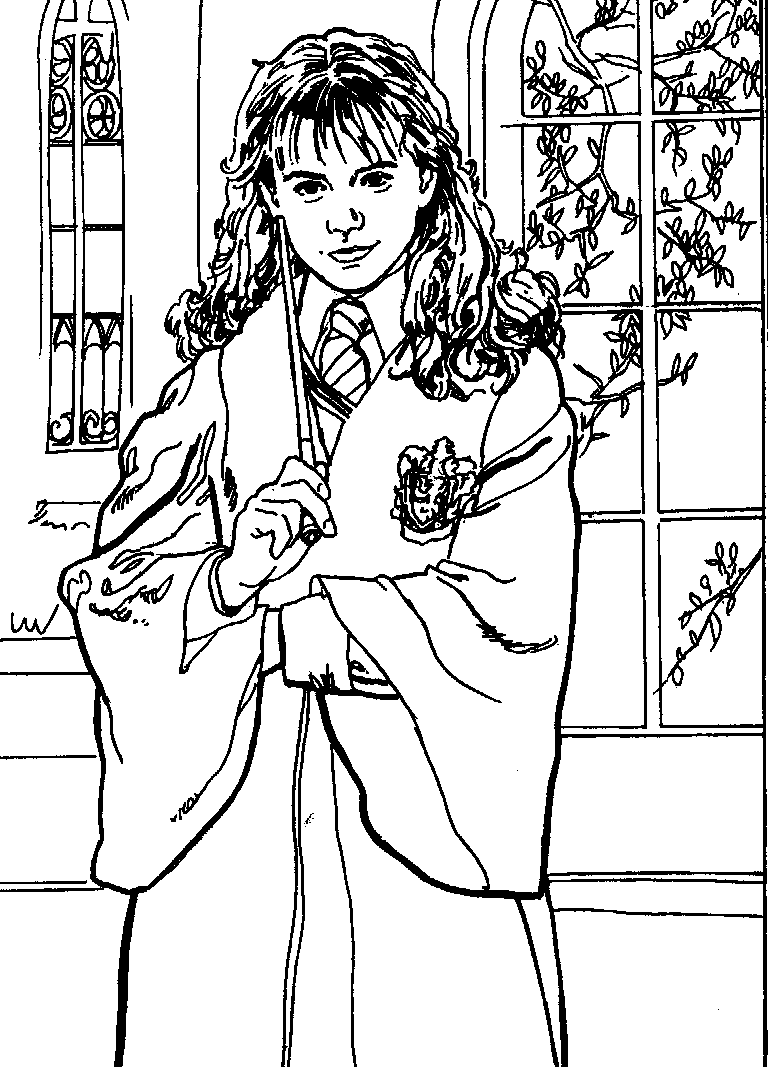 Plansa de colorat cu Harry Potter 190 102